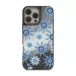 Blue Gaze - iPhone 16 Pro Max Case, Elite Mirror Dark (MagSafe) / Gold