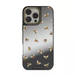 Honeycomb - iPhone 16 Pro Max Case, Elite Mirror Dark (MagSafe) / Gold