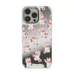 Maneki Neko - iPhone 16 Pro Max Case, Elite Mirror Light (MagSafe) / Silver