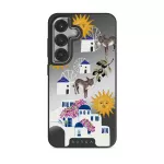 Kalimera - Samsung Galaxy S25 Plus Case, Elite Mirror Dark (Magnetic) / Silver