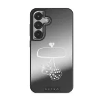 City Lights - Samsung Galaxy S25 Plus Case, Elite Mirror Dark (Magnetic) / Silver