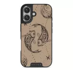 Pisces - iPhone 16 Case, Elite Dark (MagSafe) / Gunmetal / Beige