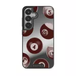 Cue - Samsung Galaxy S25 Case, Elite Mirror Dark (Magnetic) / Silver