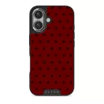 Red Velvet - iPhone 16 Plus Case, Elite Dark (MagSafe) / Silver