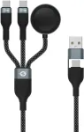 &bdquo;CONCEPTRONIC USB-C/A 2.0 &ndash; USB-C/AWC/PD kabelis, 480 Mb/s, 1,50 m, juodas&ldquo;