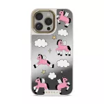Cloud Hopping - iPhone 16 Pro Max Case, Elite Mirror Light (MagSafe) / Gold