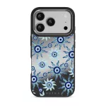 Blue Gaze - iPhone 17 Pro Case, Elite Mirror Dark (MagSafe) / Gunmetal