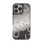 Lucky Charm - iPhone 16 Pro Max Case, Elite Mirror Dark (MagSafe) / Silver