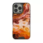 Pumpkin Spice - Orange iPhone 16 Pro Case, Elite Dark (MagSafe) / Silver