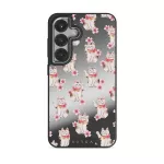 Maneki Neko - Samsung Galaxy S25 Plus Case, Elite Mirror Dark (Magnetic) / Silver