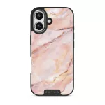 Morning Sunshine - Pastel Marble iPhone 17 Case, Elite Dark (MagSafe) / Silver