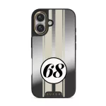 Classic Racing - iPhone 16 Case, Elite Mirror Dark (MagSafe) / Gold