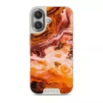 Pumpkin Spice - Orange iPhone 16 Case, Elite Light (MagSafe) / Silver