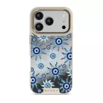 Blue Gaze - iPhone 17 Pro Case, Elite Mirror Light (MagSafe) / Gold