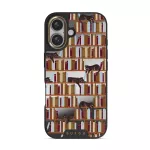 Ex Libris - iPhone 16 Case, Elite Mirror Dark (MagSafe) / Gold