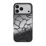 Void - iPhone 17 Pro Max Case, Elite Mirror Dark (MagSafe) / Silver