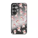 Maneki Neko - Samsung Galaxy S25 Case, Elite Mirror Dark (Magnetic) / Silver