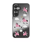 Cloud Hopping - Samsung Galaxy S25 Plus Case, Elite Mirror Dark (Magnetic) / Gunmetal