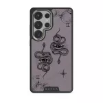 Gemini - Samsung Galaxy S25 Ultra Case, Elite Dark (Magnetic) / Silver / Purple