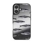 Del Mar - iPhone 16 Case, Elite Mirror Dark (MagSafe) / Silver