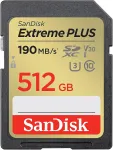 Atminties kortelė - SanDisk Extreme Plus 512 GB SDXC UHS-I Atminties kortelė