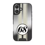 Classic Racing - iPhone 16 Case, Elite Mirror Dark (MagSafe) / Gunmetal