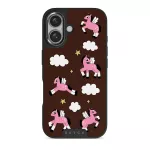Cloud Hopping - iPhone 16 Plus Case, Elite Dark (MagSafe) / Gunmetal
