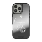 City Lights - iPhone 16 Pro Case, Elite Mirror Dark (MagSafe) / Silver