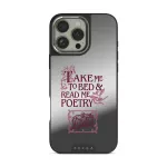 Read Me - iPhone 16 Pro Case, Elite Mirror Dark (MagSafe) / Silver
