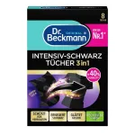 Skalbimo servetėlės Dr.Beckmann Dark Fabrics 3in1, 8 vnt.