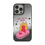 Buckle Up - iPhone 16 Pro Max Case, Elite Mirror Dark (MagSafe) / Silver