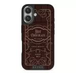Hot Chocolate - iPhone 16 Case, Elite Dark (MagSafe) / Silver