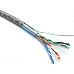 Kabelis ry&scaron;io Excel 100-216 Cat5 F/UTP (PVC, ECA, pilkas, ritė 305m.)