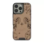 Aries - iPhone 16 Pro Max Case, Elite Dark (MagSafe) / Silver / Beige