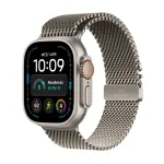 I&scaron;manusis laikrodis Apple Watch Ultra 4 GPS + Cellular 49mm Natural Titanium Case with Natural Titanium Milanese Loop - L MJAA4ET/A