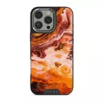 Pumpkin Spice - Orange iPhone 16 Pro Max Case, Elite Dark (MagSafe) / Silver