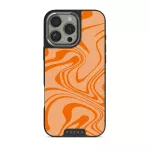 High Vibrations - Color Swirl iPhone 16 Pro Max Case, Elite Dark (MagSafe) / Silver