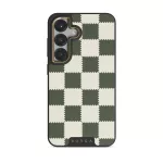 Retro Grid - Samsung Galaxy S25 Plus Case, Elite Dark (Magnetic) / Gold