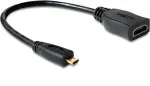 &bdquo;Delock&ldquo; AV adapteris &bdquo;HDMI Micro&ldquo; &ndash; &bdquo;HDMI&ldquo;, juodos spalvos (65391)