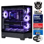 INTOP AQUA Ultra 7 270K Plus 32GB DDR5 1TB SSD M.2 NVME RX9060XT 16GB WiFi no-OS