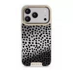Almond Latte - Cute iPhone 17 Pro Case, Elite Mirror Light (MagSafe) / Gold