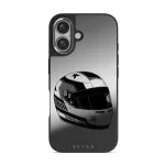 Pit Stop - iPhone 16 Case, Elite Mirror Dark (MagSafe) / Silver