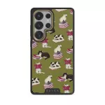 Curious Cat - Samsung Galaxy S25 Ultra Case, Elite Dark (Magnetic) / Gold