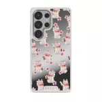 Maneki Neko - Samsung Galaxy S25 Ultra Case, Elite Mirror Light (Magnetic) / Silver