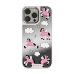 Cloud Hopping - iPhone 16 Pro Max Case, Elite Mirror Light (MagSafe) / Silver