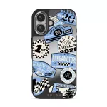 Finish Line - iPhone 16 Case, Elite Mirror Dark (MagSafe) / Silver