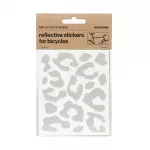 Helkurkleepsud jalgrattale BOOKMAN Reflective Stickers for Bicycles, White Leopard