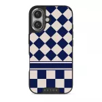 Check & Mate - iPhone 16 Case, Elite Dark (MagSafe) / Silver