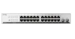 ZYXEL GS1915-26V2, 26 PORTS, 24X GBE AND 2X SFP, RACKMOUNT, FANLESS, SMART SWITCH HYBRID MODE, STANDALONE OR NEBULAFLEX CLOUD