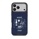 Wine & Dine - iPhone 17 Pro Max Case, Elite Dark (MagSafe) / Gunmetal